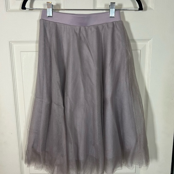 Charlotte Russe Mauve A-Line Tulle Skirt - Picture 2 of 3
